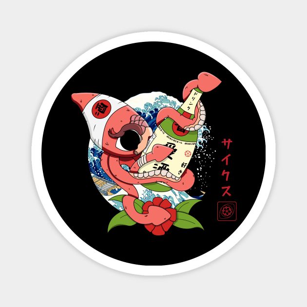 OctoSake Magnet by Siklop